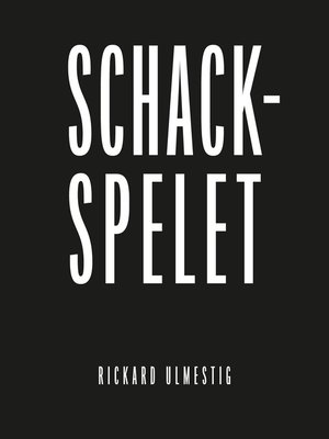 cover image of Schackspelet